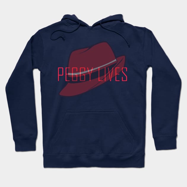 Agent Carter "Peggy Lives" Hoodie by ComicBookChic